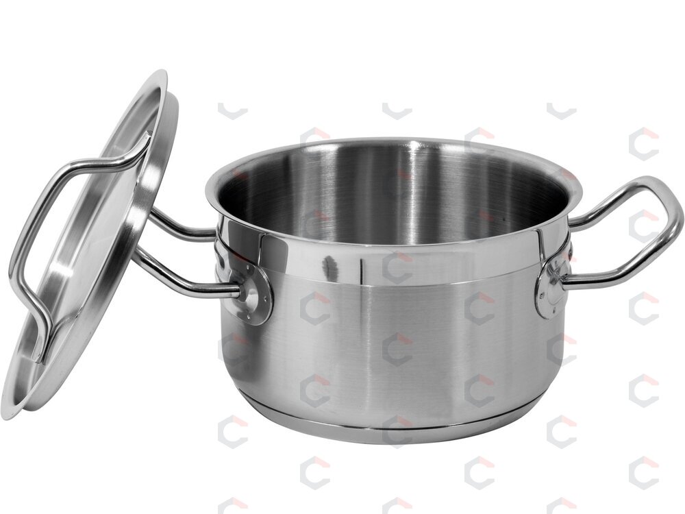 Vidutinio dydžio puodas su dangčiu | nerūdijančio plieno | 16 x 9,5 cm | 1,9 l (YG-00021) Vidutinio dydžio puodas su dangčiu | nerūdijančio plieno | 16 x 9,5 cm | 1,9 l (YG-00021)