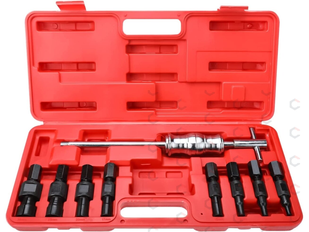 Vidinių nuėmėjų rinkinys su atbuliniu plaktuku | 8-32 mm | 9 vnt. (SK1014) Vidinių nuėmėjų rinkinys su atbuliniu plaktuku | 8-32 mm | 9 vnt. (SK1014)