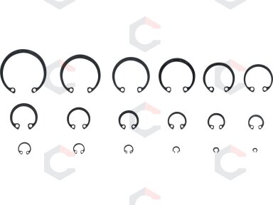 Vidinių žiedų asortimentas | Ø 3 - 32 mm | 300 vnt. (8049) Vidinių žiedų asortimentas | Ø 3 - 32 mm | 300 vnt. (8049)