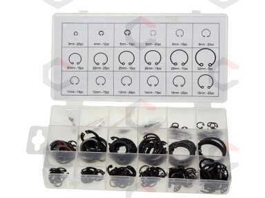 Vidinių žiedų asortimentas | Ø 3 - 32 mm | 300 vnt. (SK01012) Vidinių žiedų asortimentas | Ø 3 - 32 mm | 300 vnt. (SK01012)