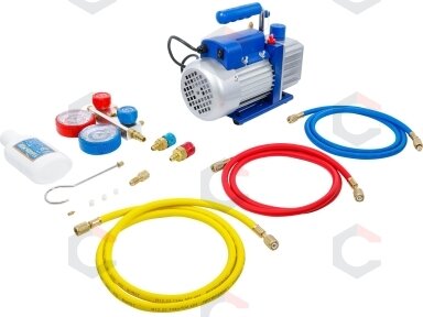 Vienpakopis vakuumo siurblys BGS | 57 l/min | 0,25 kW | R12, R22, R134a (74263) Vienpakopis vakuumo siurblys BGS | 57 l/min | 0,25 kW | R12, R22, R134a (74263)