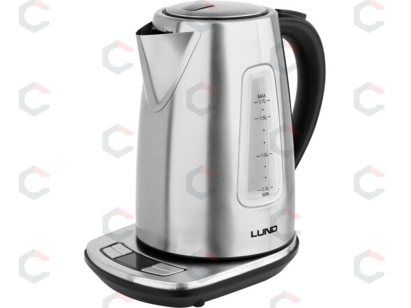 Virdulys su baze | Nerūdijantis plienas | temperatūros kontrolė | 1.7 l (68195) Virdulys su baze | Nerūdijantis plienas | temperatūros kontrolė | 1.7 l (68195)