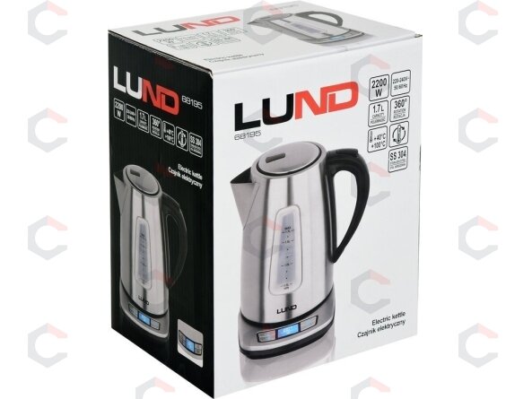 Virdulys su baze | Nerūdijantis plienas | temperatūros kontrolė | 1.7 l (68195) 7 Virdulys su baze | Nerūdijantis plienas | temperatūros kontrolė | 1.7 l (68195) 7