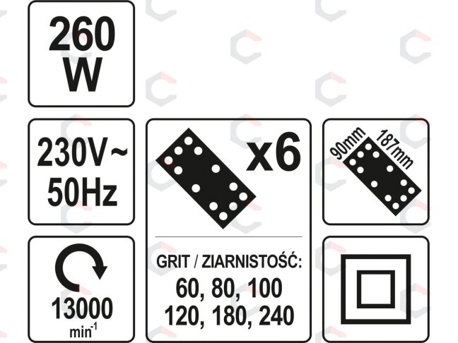Vibratorius | 260W (YT-82230) 4 Vibratorius | 260W (YT-82230) 4