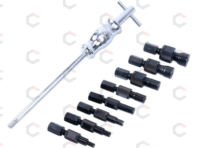 Vidinių nuėmėjų rinkinys su atbuliniu plaktuku | 8-32 mm | 9 vnt. (SK1014) 1 Vidinių nuėmėjų rinkinys su atbuliniu plaktuku | 8-32 mm | 9 vnt. (SK1014) 1
