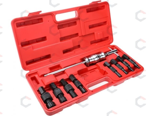 Vidinių nuėmėjų rinkinys su atbuliniu plaktuku | 8-32 mm | 9 vnt. (SK1014) 6 Vidinių nuėmėjų rinkinys su atbuliniu plaktuku | 8-32 mm | 9 vnt. (SK1014) 6