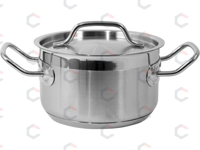 Vidutinio dydžio puodas su dangčiu | nerūdijančio plieno | 16 x 9,5 cm | 1,9 l (YG-00021) 1 Vidutinio dydžio puodas su dangčiu | nerūdijančio plieno | 16 x 9,5 cm | 1,9 l (YG-00021) 1