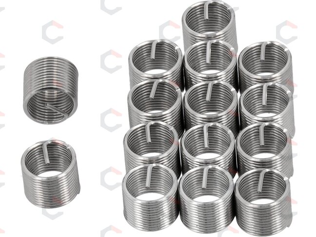 Vieliniai indėklai sriegiui | Helikoliai | M10X1,0 mm | 15 vnt. (YT-176821) 1 Vieliniai indėklai sriegiui | Helikoliai | M10X1,0 mm | 15 vnt. (YT-176821) 1