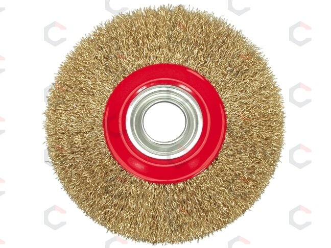 Vielinis diskinis šepetys rievėtas | 200 mm (06980) Vielinis diskinis šepetys rievėtas | 200 mm (06980)