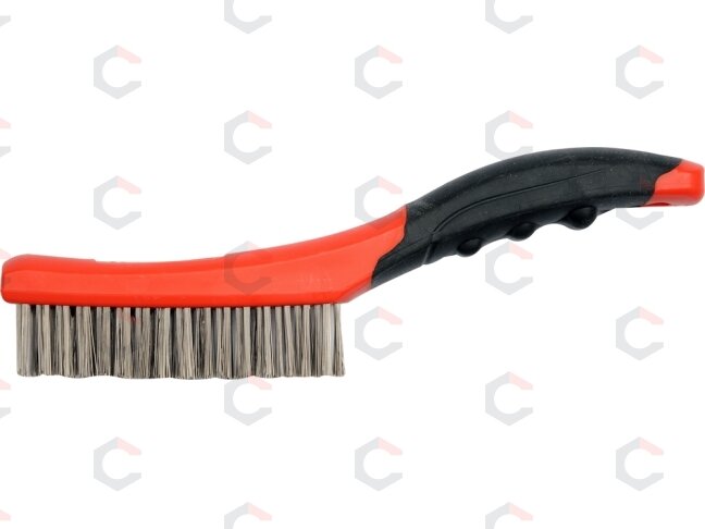 Vielinis šepetys nerūdijančio plieno | plastikinė rankena | 260 mm, 4 eilutės (YT-6338) Vielinis šepetys nerūdijančio plieno | plastikinė rankena | 260 mm, 4 eilutės (YT-6338)