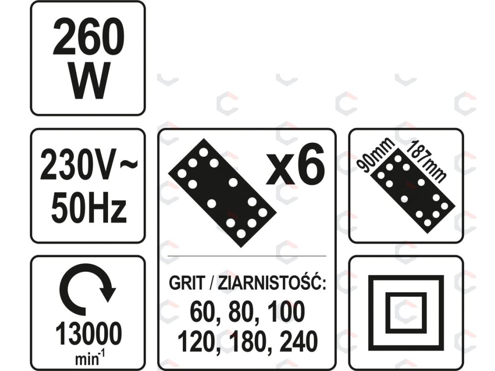 Vibratorius | 260W (YT-82230) 4 Vibratorius | 260W (YT-82230) 4