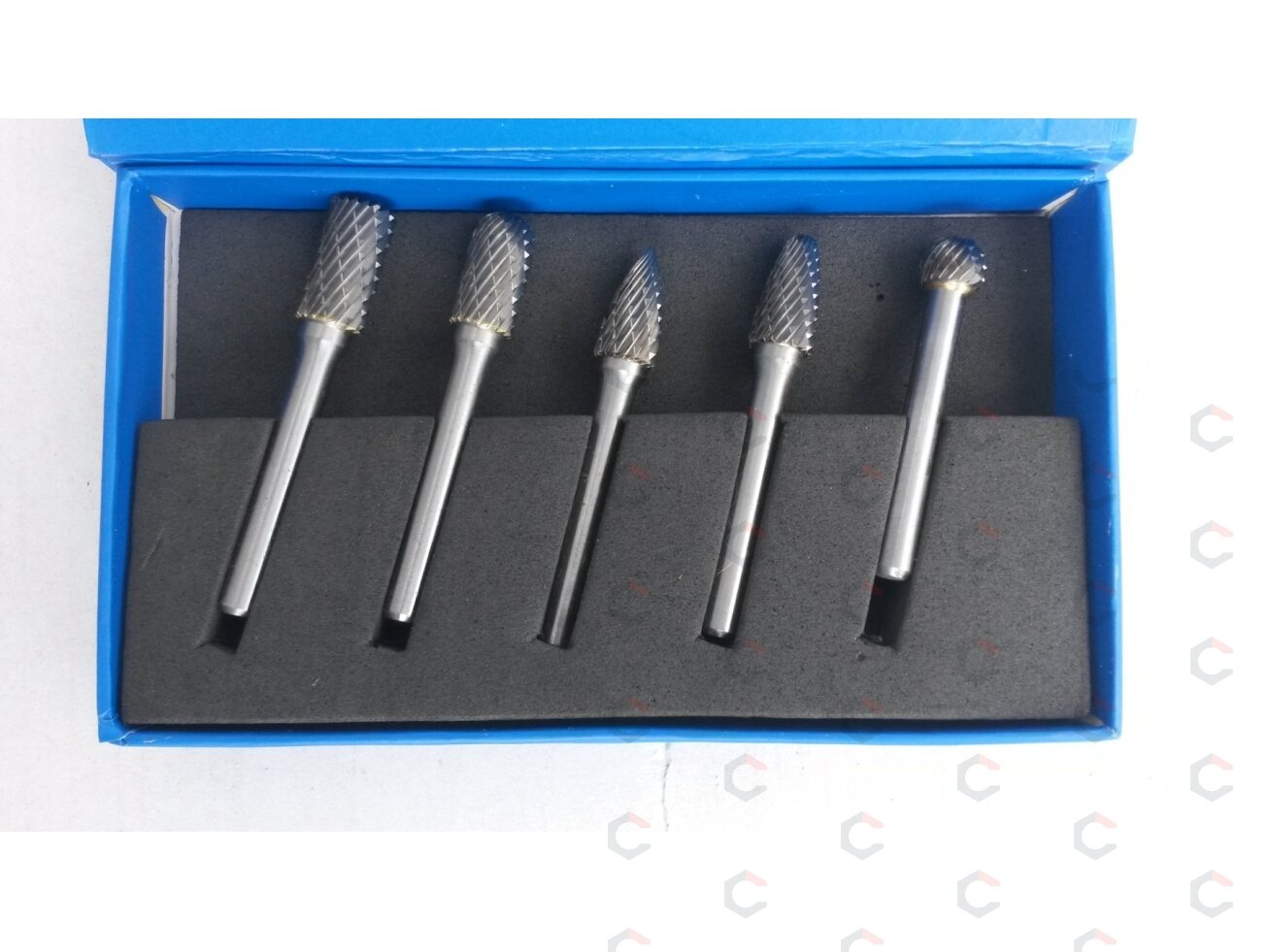 Volframo karbido deimantinių frezų rinkinys | 6 mm | 5 vnt. (SK8698) 3 Volframo karbido deimantinių frezų rinkinys | 6 mm | 5 vnt. (SK8698) 3