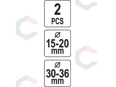 Vožtuvų pritrynėjų rinkinys | 16x21 / 28x24 mm | 2 vnt. (YT-06187) 5 Vožtuvų pritrynėjų rinkinys | 16x21 / 28x24 mm | 2 vnt. (YT-06187) 5