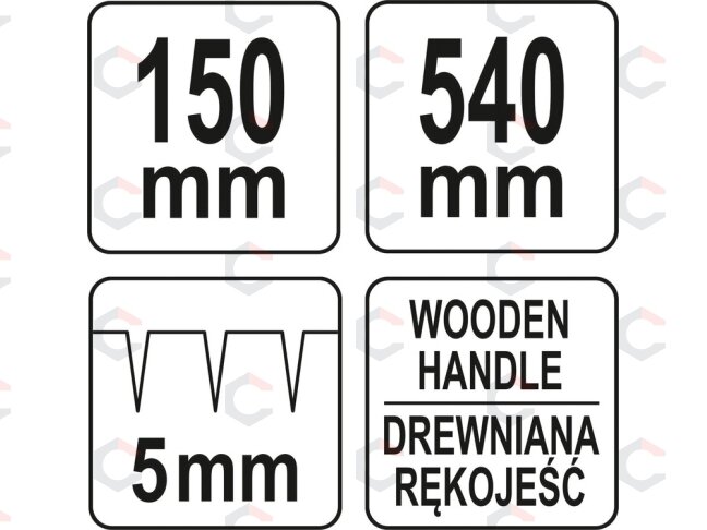 Volas tapetų perforavimui | 540 mm (06457) 3 Volas tapetų perforavimui | 540 mm (06457) 3