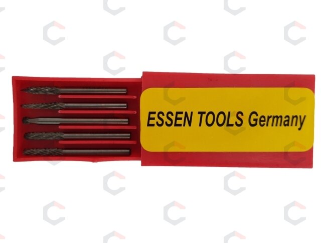 Volframo karbido frezų rinkinys | Tungsten Carbide | 5 vnt. (CB5M) 3 Volframo karbido frezų rinkinys | Tungsten Carbide | 5 vnt. (CB5M) 3