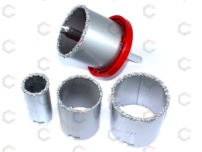 Volframinių gręžimo karūnų rinkinys | 33-53-67-73 mm | 6vnt. (V3910) 1