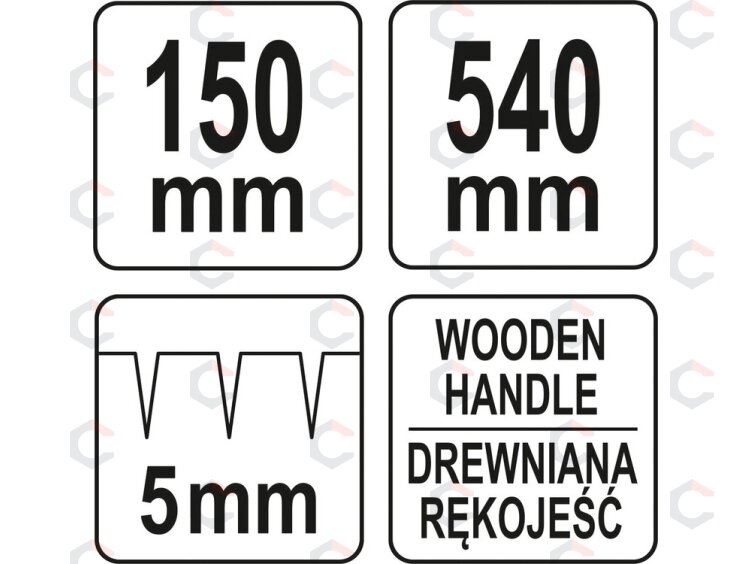 Volas tapetų perforavimui | 540 mm (06457) 3 Volas tapetų perforavimui | 540 mm (06457) 3
