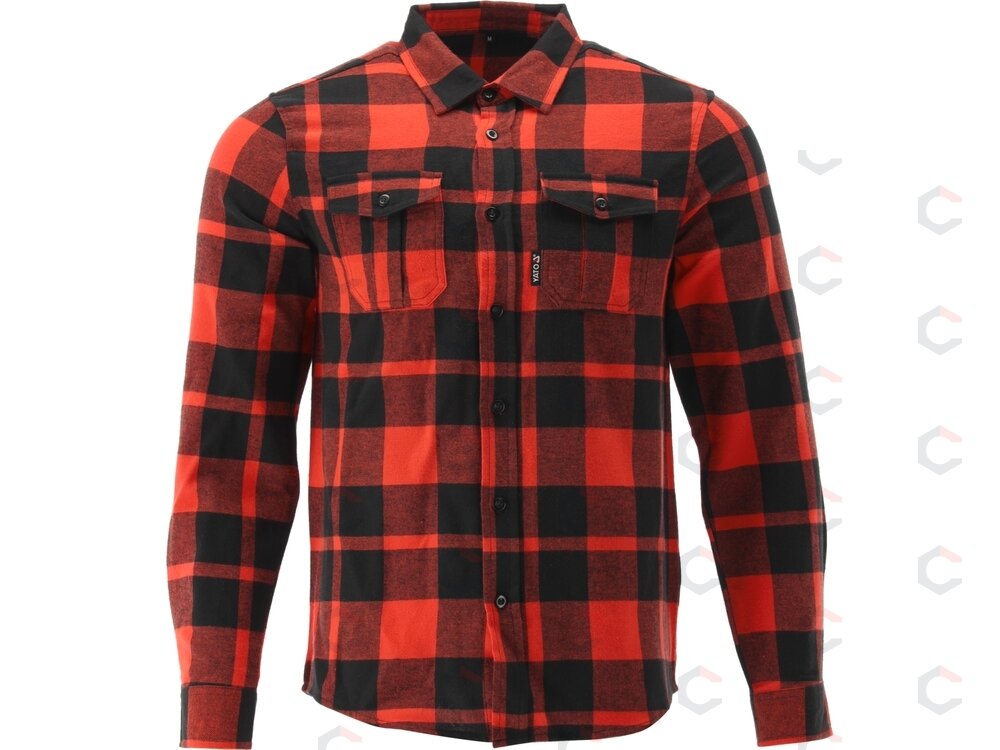 Vyriški flaneliniai marškiniai raudoni | 100% medvilnė | 2XL dydis (YT-78804) Vyriški flaneliniai marškiniai raudoni | 100% medvilnė | 2XL dydis (YT-78804)