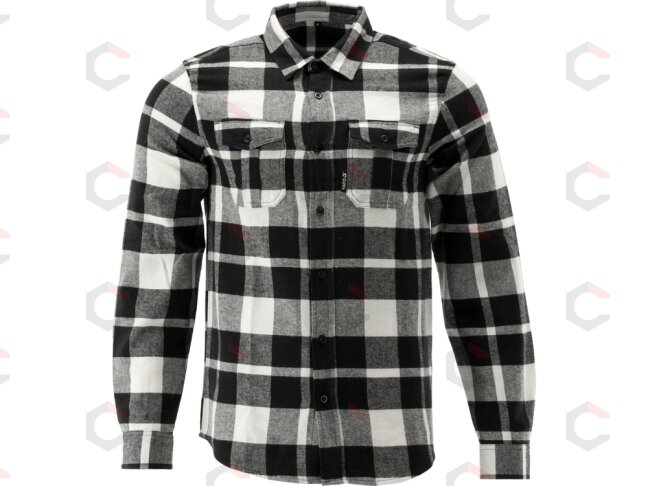 Vyriški flaneliniai marškiniai juoda/balta | 100% medvilnė | 2XL dydis (YT-78816) Vyriški flaneliniai marškiniai juoda/balta | 100% medvilnė | 2XL dydis (YT-78816)