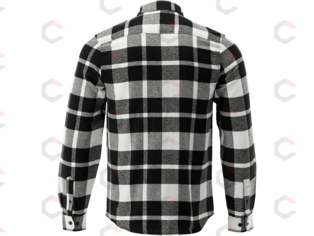 Vyriški flaneliniai marškiniai juoda/balta | 100% medvilnė | S dydis (YT-78812) 3 Vyriški flaneliniai marškiniai juoda/balta | 100% medvilnė | S dydis (YT-78812) 3