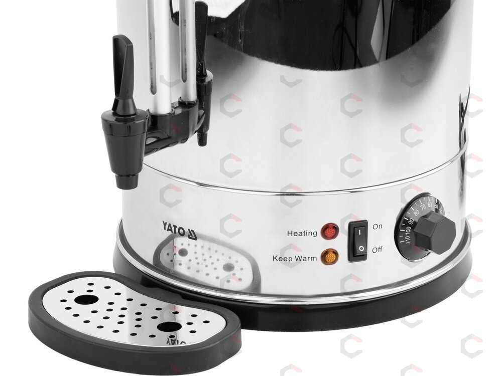 Vandens šildytuvas | nerūdijantis plienas | 22 l | 2500–3000 W | 30–110 °C | Ø 268 mm | aukštis 602 mm (YG-04324) 8 Vandens šildytuvas | nerūdijantis plienas | 22 l | 2500–3000 W | 30–110 °C | Ø 268 mm | aukštis 602 mm (YG-04324) 8