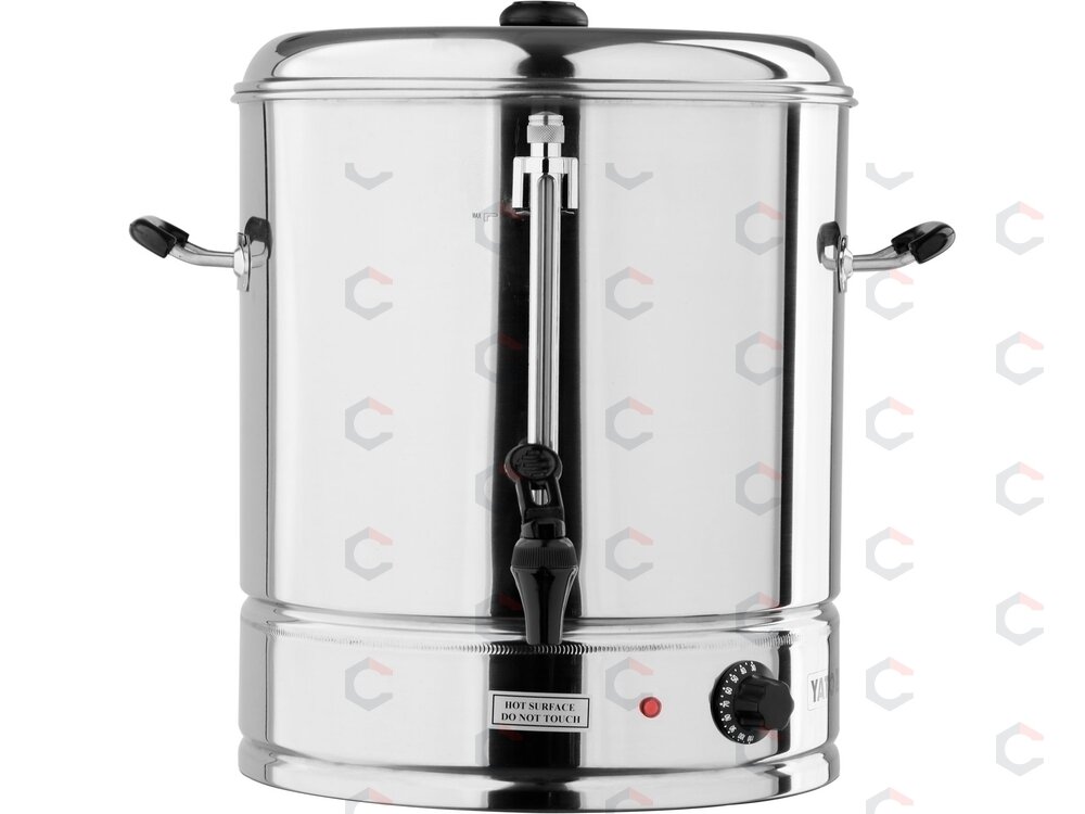 Vandens šildytuvas | nerūdijantis plienas | 25 l | 3000 W | 30–110 °C | Ø 360 mm | aukštis 430 mm (YG-04321) Vandens šildytuvas | nerūdijantis plienas | 25 l | 3000 W | 30–110 °C | Ø 360 mm | aukštis 430 mm (YG-04321)
