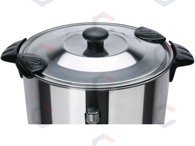 Vandens šildytuvas | nerūdijantis plienas | 10 l | 1650 W | 30–110 °C | Ø 220 mm | aukštis 467 mm (YG-04310)