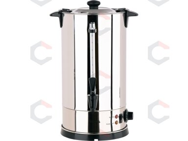 Vandens šildytuvas | nerūdijantis plienas | 10 l | 1650 W | 30–110 °C | Ø 220 mm | aukštis 467 mm (YG-04310)