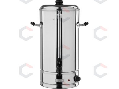 Vandens šildytuvas | nerūdijantis plienas | 18 l | 2500 W | 30–110 °C | Ø 265 mm | aukštis 550 mm (YG-04319)
