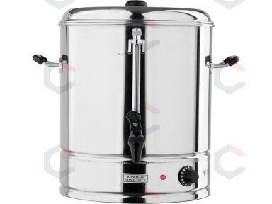 Vandens šildytuvas | nerūdijantis plienas | 25 l | 3000 W | 30–110 °C | Ø 360 mm | aukštis 430 mm (YG-04321)
