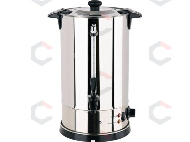 Vandens šildytuvas | nerūdijantis plienas | 8,8 l | 900–1000 W | 30–110 °C | Ø 220 mm | aukštis 440 mm (YG-04301)