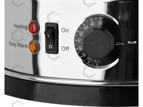 Vandens šildytuvas | nerūdijantis plienas | 8,8 l | 900–1000 W | 30–110 °C | Ø 220 mm | aukštis 440 mm (YG-04301) 11 Vandens šildytuvas | nerūdijantis plienas | 8,8 l | 900–1000 W | 30–110 °C | Ø 220 mm | aukštis 440 mm (YG-04301) 11