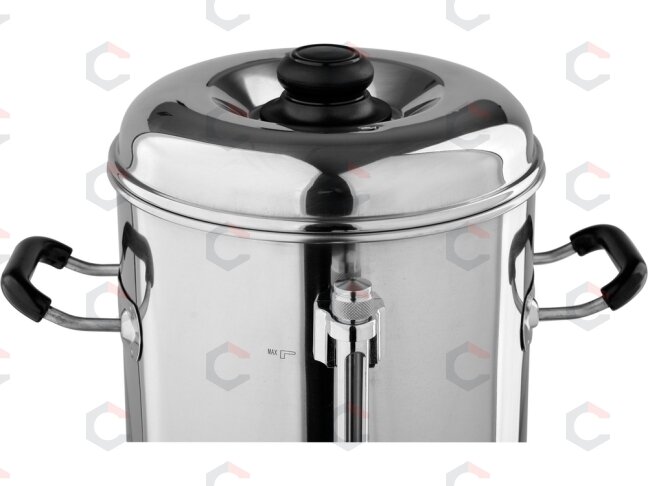 Vandens šildytuvas | nerūdijantis plienas | 18 l | 2500 W | 30–110 °C | Ø 265 mm | aukštis 550 mm (YG-04319) 1 Vandens šildytuvas | nerūdijantis plienas | 18 l | 2500 W | 30–110 °C | Ø 265 mm | aukštis 550 mm (YG-04319) 1