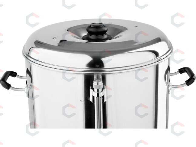 Vandens šildytuvas | nerūdijantis plienas | 25 l | 3000 W | 30–110 °C | Ø 360 mm | aukštis 430 mm (YG-04321) 1 Vandens šildytuvas | nerūdijantis plienas | 25 l | 3000 W | 30–110 °C | Ø 360 mm | aukštis 430 mm (YG-04321) 1