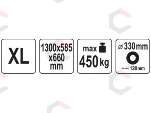 XL sodo vežimėlis 450 kg | 13" ratai (YT-86970) 14 XL sodo vežimėlis 450 kg | 13" ratai (YT-86970) 14