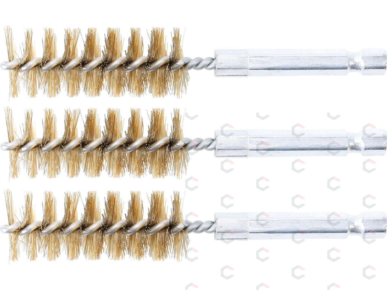 Žalvariniai šepečiai vamzdeliams | 18 mm | 6,3 mm (1/4") | 3 vnt. (3078-18-M) Žalvariniai šepečiai vamzdeliams | 18 mm | 6,3 mm (1/4") | 3 vnt. (3078-18-M)