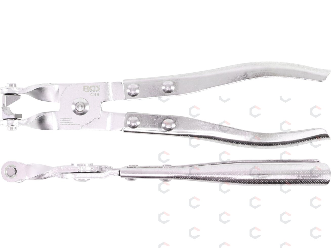 Žarnų sąvaržų replės su pasukamais antgaliais | 210 mm (499) 1 Žarnų sąvaržų replės su pasukamais antgaliais | 210 mm (499) 1