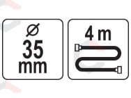 Žarna betono vibratoriui YT-82601 | 4 m / 35 mm (YT-82596) 1 Žarna betono vibratoriui YT-82601 | 4 m / 35 mm (YT-82596) 1