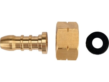 Žalvarinė jungtis dujų žarnai YATO | 3/8" kairinis sriegis | 9–10 mm (YT-36802)