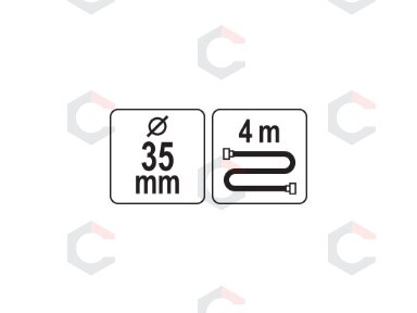Žarna betono vibratoriui YT-82601 | 4 m / 35 mm (YT-82596) Žarna betono vibratoriui YT-82601 | 4 m / 35 mm (YT-82596)