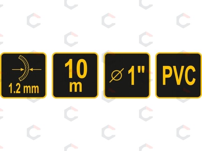 Žarna panardinamiems siurbliams 1"(25,4mm) /10m (79960) 2