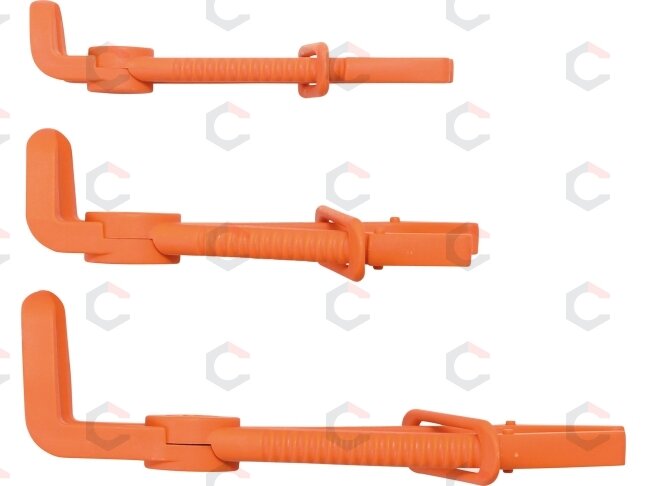 Žarnų užspaudimo replės lenktos | 90 ° kampas | 155-220 mm | 3 vnt. (8764) 1