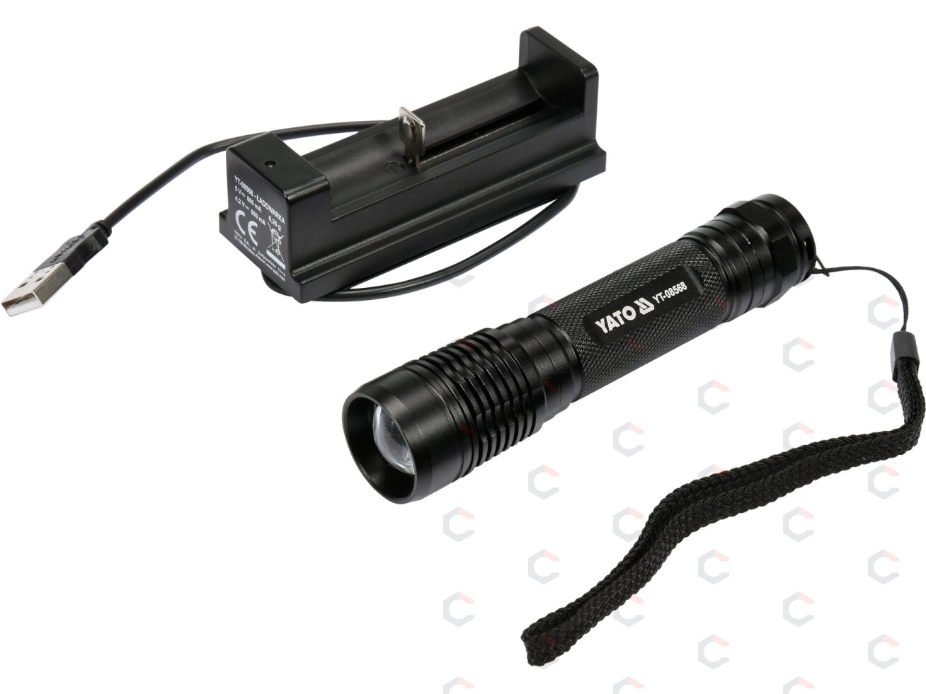 Žibintuvėlis XP-G3 CREE 6W Akumuliatorinis (YT-08568) Žibintuvėlis XP-G3 CREE 6W Akumuliatorinis (YT-08568)
