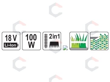 Žirklės krūmams ir žolei akumuliatorinės | 18V | 100 W (YT-828358) 9 Žirklės krūmams ir žolei akumuliatorinės | 18V | 100 W (YT-828358) 9