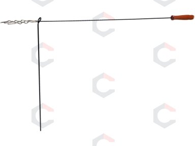 Židinio šakutė pagaminta iš susukto nerūdijančio plieno | 4,5 mm 120 cm (99576)