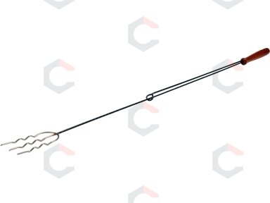 Židinio šakutė pagaminta iš susukto nerūdijančio plieno | 4,5 mm 120 cm (99576)