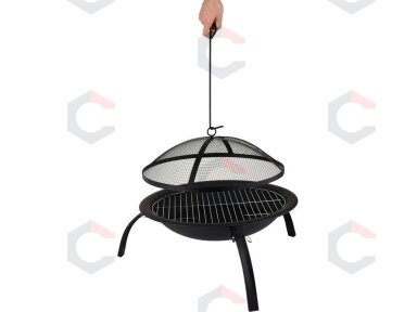Židinys / laužavietė / grilis | nešiojamas | juodas plienas | 56 cm (99701) Židinys / laužavietė / grilis | nešiojamas | juodas plienas | 56 cm (99701)