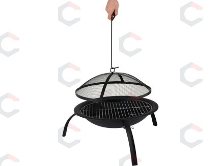 Židinys / laužavietė / grilis | nešiojamas | juodas plienas | 56 cm (99701) 1 Židinys / laužavietė / grilis | nešiojamas | juodas plienas | 56 cm (99701) 1