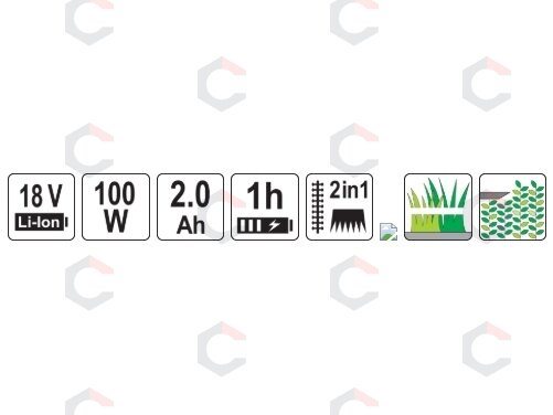 Žirklės krūmams ir žolei akumuliatorinės | 18V + 2 AH | 100 W (YT-828357) 10 Žirklės krūmams ir žolei akumuliatorinės | 18V + 2 AH | 100 W (YT-828357) 10