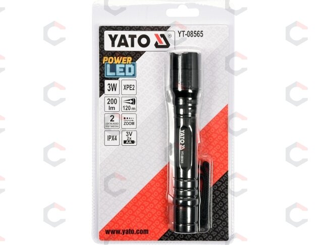 Žibintuvėlis XPE2 CREE 3W, 160X29MM (YT-08565) 2 Žibintuvėlis XPE2 CREE 3W, 160X29MM (YT-08565) 2